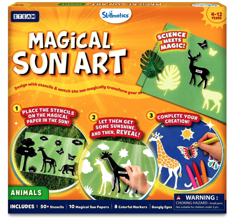 Skillmatics Magical Sun Art – Animals, STEM Paper Craft Kit