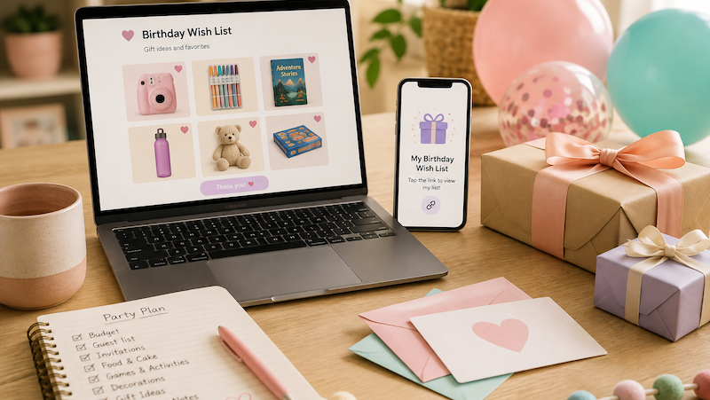 How to Create and Share a Birthday Wish List Online